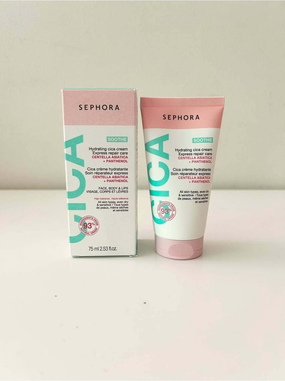 🌸SEPHORA COLLECTION Hydrating Cica Cream Express Repair Care 75 mL